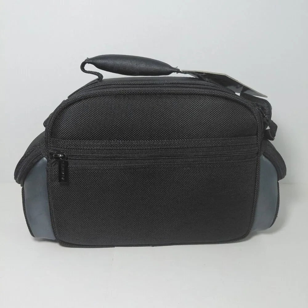 Ambico Black Nylon Camera/Camcorder Carry Case Shoulder Strap Padded Adjust NEW